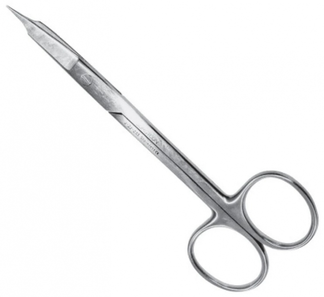 Ножницы Surgicon J-22-233, Goldman Fox, 13 см, острый/острый, изогнутые