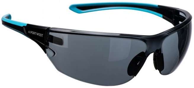 Окуляри захисні Port West №PS19SKR (затемнені, відкриті)