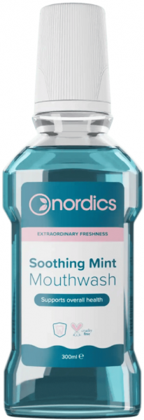 Ополіскувач для ротової порожнини Nordics Soothing Mint, 300 мл (освіжаючий)