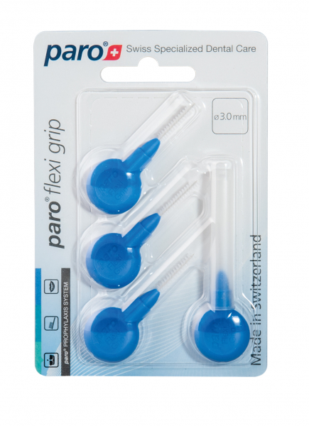 Flexi Grip, x-тонкі, 3 мм (Paro Swiss) Міжзубні щітки, 4 шт