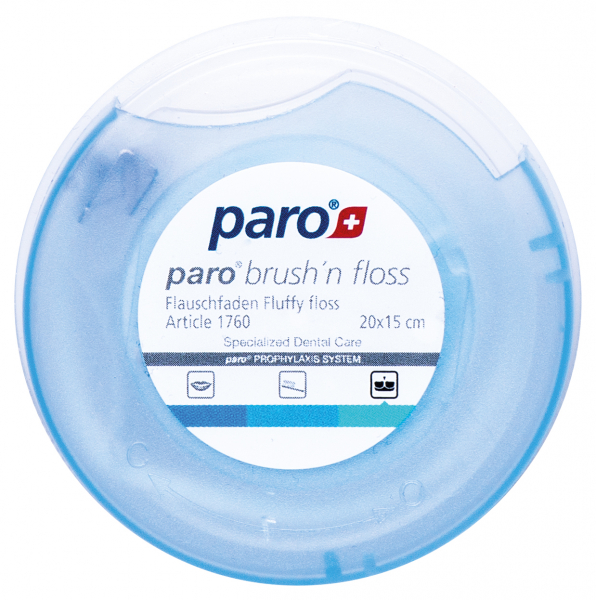 Brush'n Floss, 20x15 см (Paro Swiss) Зубна нитка та щітка, суперфлос