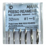 Peeso Reamers, 32 мм (Mani) Машинные каналорасширители, 6 шт (оригинал)