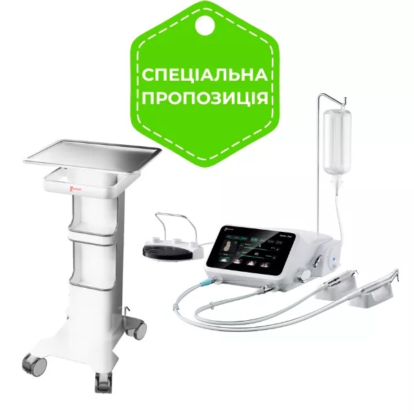 Пьезотом с физиодиспесенсером Surgic Star + Столик Woodpecker TC-6