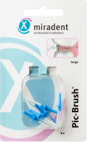 Набір запасних йоржків Miradent Pic Brush, сині, 3 мм
