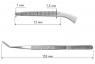Пинцет Nova N0925, College 15 см, изогнутый, с системой блокировки