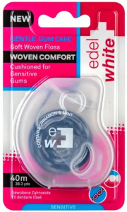 Плетена (м'яка) нитка-флос Edel+White зі смаком кориці та м'яти, 40 м (7640131978507)