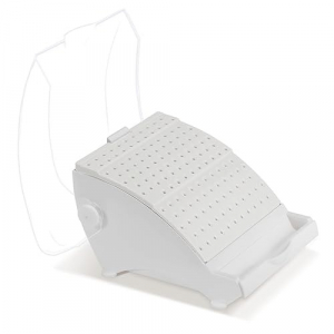 Підставка-органайзер для борів Vortex пластикова з кришкою та висувним відділенням на 142 отвори, біла (22HP+65RA+55FG)
