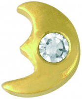 Скайс (страза) на зуби ProDent, Місяць з діамантом, TW 25 (Gold)