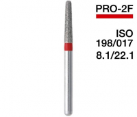 PRO-2F (Mani) Алмазный бор, закругленный конус, ISO 198/017
