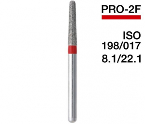 PRO-2F (Mani) Алмазний бор, закруглений конус, ISO 198/017
