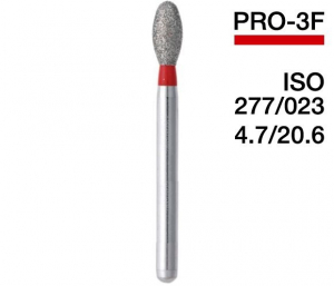 PRO-3F (Mani) Алмазний бор, сливка, ISO 277/023