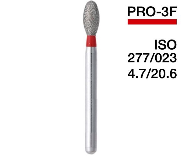 PRO-3F (Mani) Алмазний бор, сливка, ISO 277/023