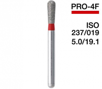 PRO-4F (Mani) Алмазный бор, удлиненный грушевидный, ISO 237/019