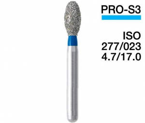 PRO-S3 (Mani) Алмазний бор, сливка, ISO 277/023