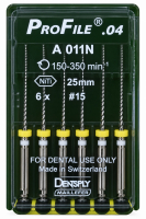 Profile.04 (Dentsply) Профайли 25 мм, оригінал, 6 шт