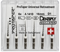 ProTaper Universal D, оригинал (Dentsply) Машинные никель-титановые файлы, 6 шт