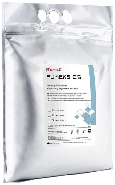 Pumeks 0,5 (Everall7) Порошок для полировки акрила и металла, 3 кг