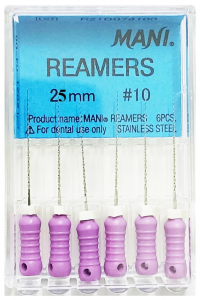 Reamers, 25 мм (Mani) Дрильбори ручні, 6 шт (копія)