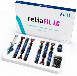 ReliaFIL LC Plastic Bag Kit (AHL) Фотополимерный нанокомпозит, A1, A2, A3, A3,5 X 4 г + reliaBond 5 мл + caviEtch 5 мл