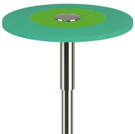 Гумка для поліру Jota ZIR.9865M.104.260, зелена (Diamond polisher D-GREEN HP)