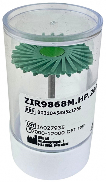 Резинка для поліру Jota ZIR.9868M.104.260, ромашка, зелена (Diamond Swivel Zir Gloss HP)