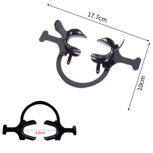 Роторозширювач для губ та щік Vortex С-подібний чорний