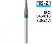 RS-21 (Mani) Алмазный бор, закругленный конус, ISO 545/018