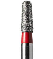 RS-45F (Mani) Алмазный бор, закругленный конус, ISO 196/020, красный