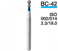 BC-42 (Perfect) Алмазний бор, шаровидний з манжетою, ISO 002/014, 5 шт