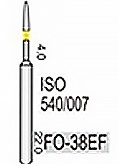 FO-38EF (Perfect) Алмазний бор, полум'яний, ISO 540/007, жовтий, 5 шт