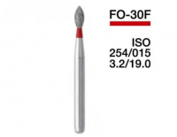 FO-30F (Perfect) Алмазний бор, вершка, червоний, ISO 254/015