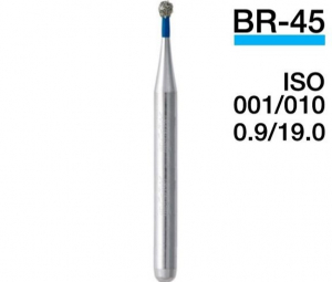 BR-45 (Perfect) Алмазный бор, шаровидный, ISO 001/010, синий, 5 шт