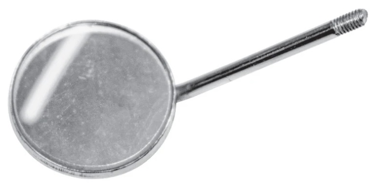 SD-0773-22 (Surgicon) Зеркало без ручки, плоское, гнездовое 4 (22 мм)