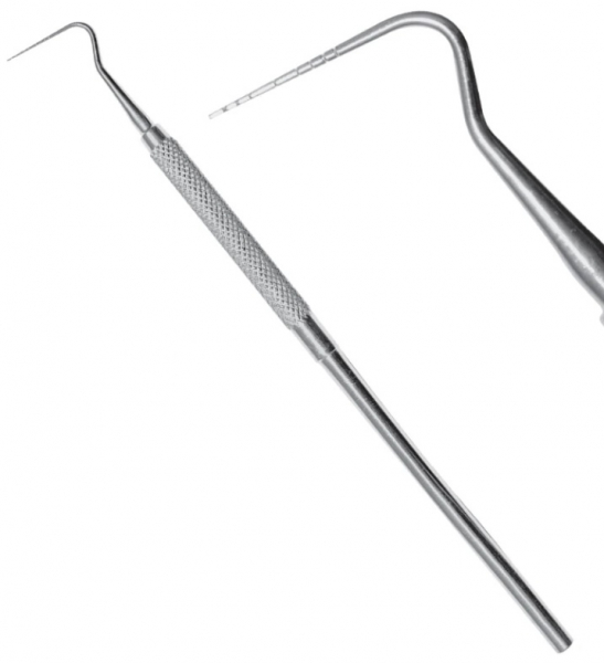 SD-1078-26 (Surgicon) Пародонтальный зонд со шкалой 1-2-3-4-5-6-7-8-9-10