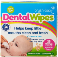 Салфетки Brush-baby Dental Wipes, 28 шт
