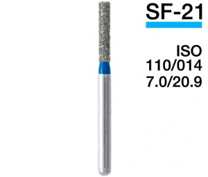 SF-21 (Mani) Алмазный бор, фиссурный с закругленным концом, ISO 110/014