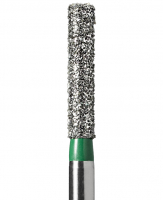 SF-21C (Mani) Алмазный бор, фиссурный с плоским концом, ISO 110/015, зеленый
