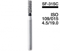 SF-31SC (Mani) Алмазный бор, фиссурный с плоским концом, ISO 110/016, черный