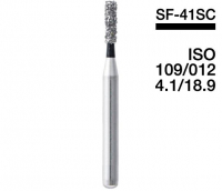 SF-41SC (Mani) Алмазний бор, фісурний з плоским кінцем, ISO 109/013, чорний