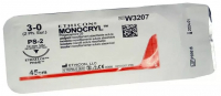 Шовный материал Ethicon Monocryl (монофилам, не окрашен) 45 см