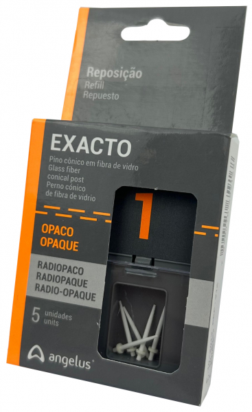 Штифти скловолоконні Angelus Exacto, конічні, 5 шт