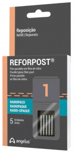 Штифти скловолоконні Angelus Reforpost, паралельно-конічні, 5 шт