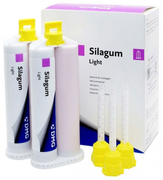 Silagum Automix Light (DMG) А-силіконова маса відбитків (коректор) 2 картриджа по 50 ml + канюлі