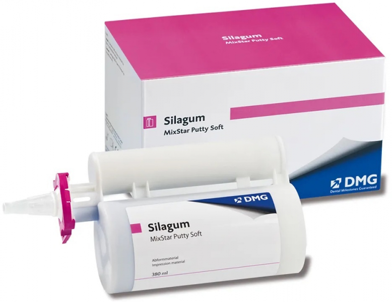Silagum MixStar Putty Soft (DMG) А-силіконовий відбитковий матеріал, 380 мл