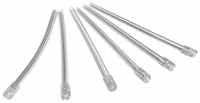 Слюноотсосы Dochem ComEva, прозрачные с прозрачными колпачками (1A5101) 100 шт