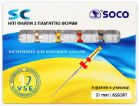 Файлы SOCO SC (31 мм, ассорти, 6 шт)