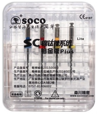 SC-Plus Lite, 21 мм, ассорти (Soco) Машинные файлы, 4 шт