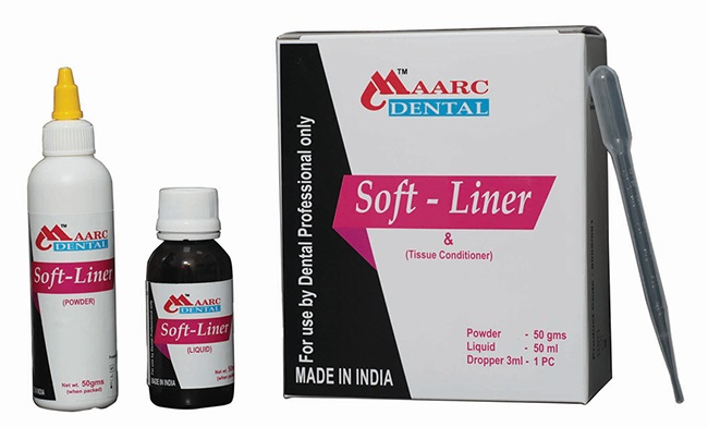 Soft Liner (Maarc Dental) Матріал для перебазування протезів, 50 г + 25 мл + 25 мл