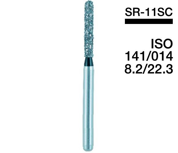 SR-11SC (Mani) Алмазний бор, подовжений фісурний із закругленим кінцем