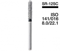 SR-12SC (Mani) Алмазный бор, удлиненный фиссурный с закругленным концом, ISO 141/016
